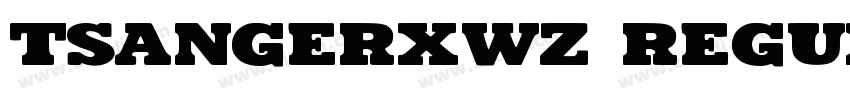 tsangerxwz regular字体转换